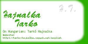 hajnalka tarko business card